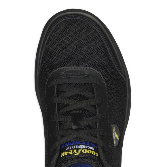 Women's Goodyear Engineered by Skechers Rogue Slip Resistant Comfort Shoes Black - Picture 8 of 12